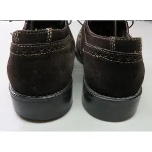 Alfani Men Brown Leather Wingtip Oxfords Dress Shoes 12 M Italy Suede Garth SB19 Alfani | Shoes | Alfani Men Brown Leather Wingtip Oxfords  main image 4